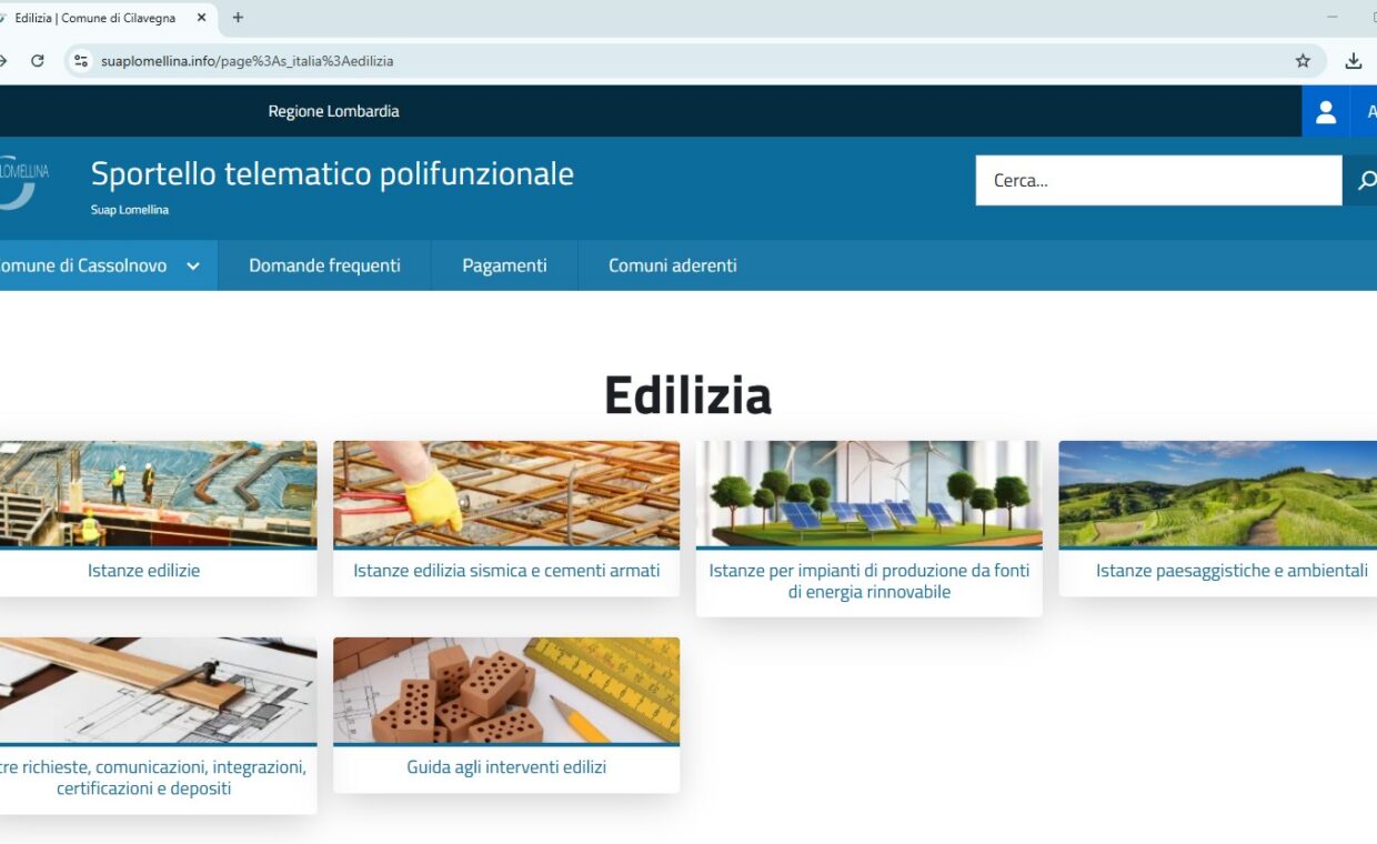 SUAP Lomellina - EDILIZIA