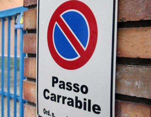 immagine passo carraio standard
