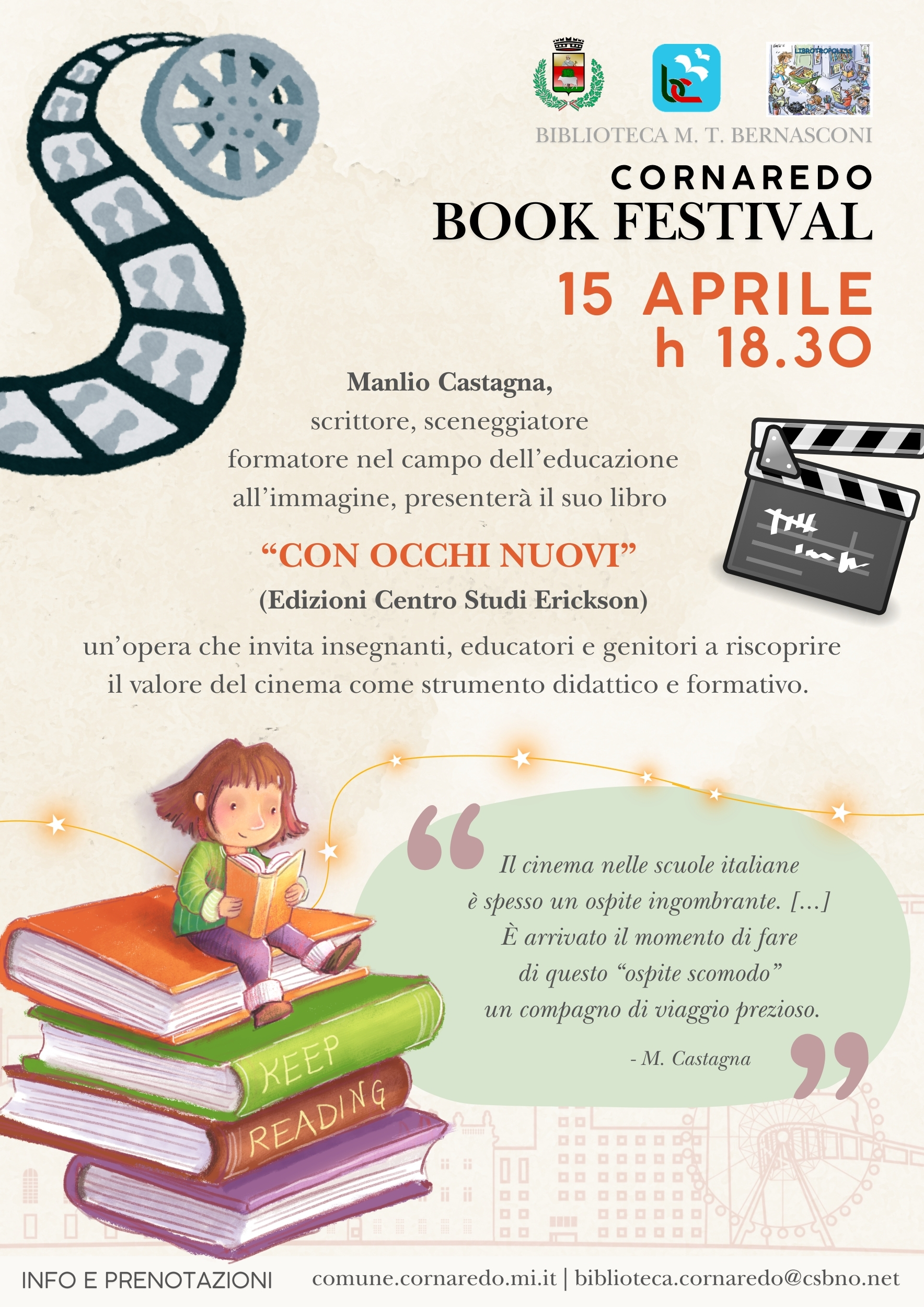 Manlio Castagna Cornaredo Book Festival 2026