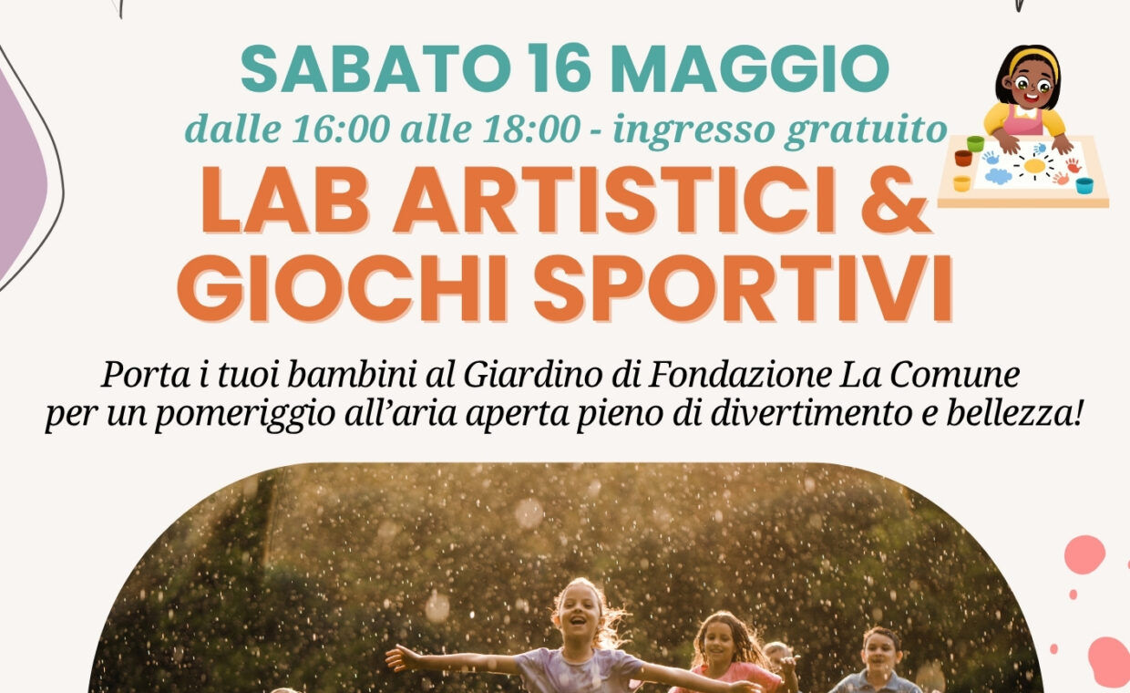 evento 16 maggio GIARDINO LA COMUNE
