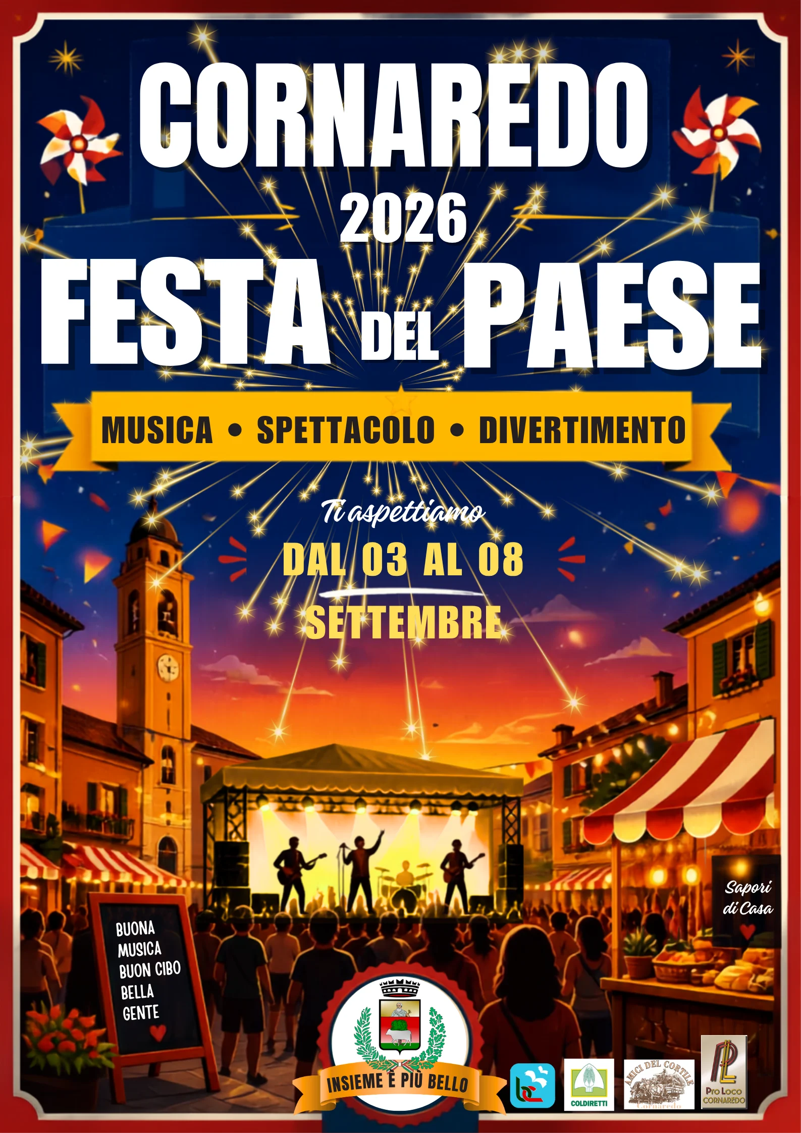 poster chiaro senza lampione e bandierine