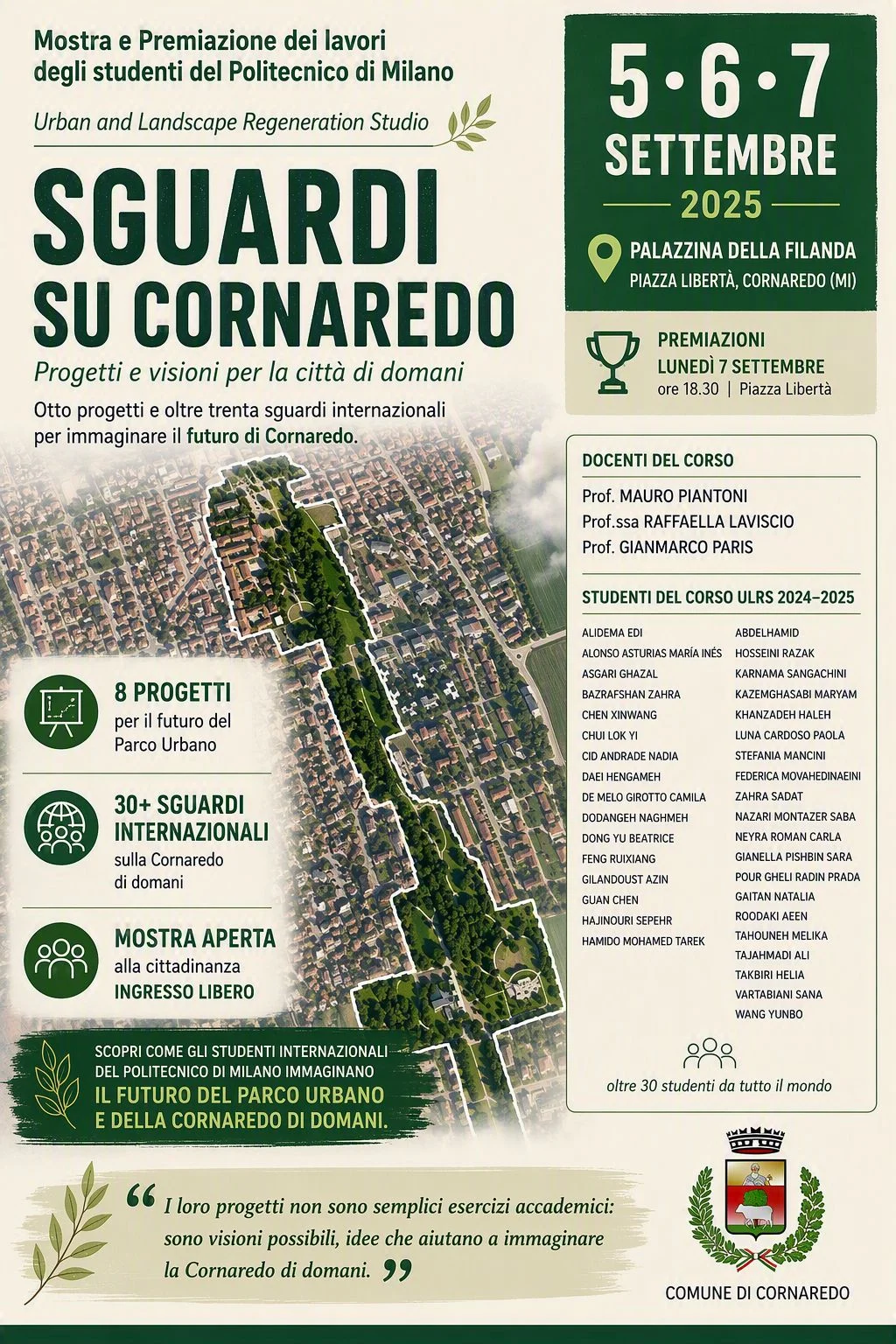 Mostra politecnico 5-7 settembre