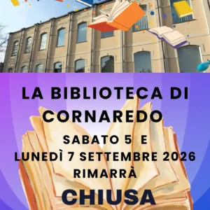 locandina chiusura biblioteca CD