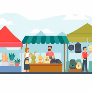 illustrazione-di-concetto-di-mercato-delle-pulci_52683-55266