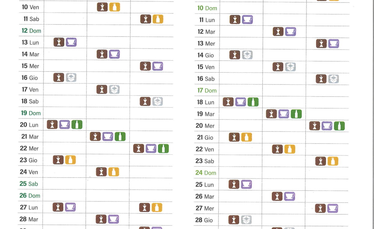 ecocalendario recuperi 1 maggio