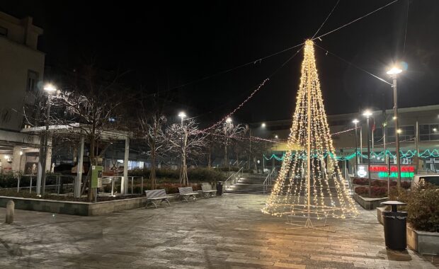 Foto di Piazza del Municipio addobbata