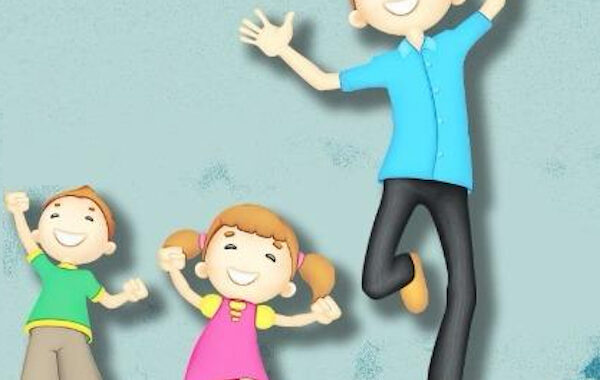 Disegno di bambini felici