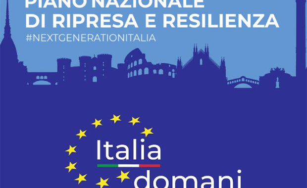 Disegno stilizzato di edifici storici italiani