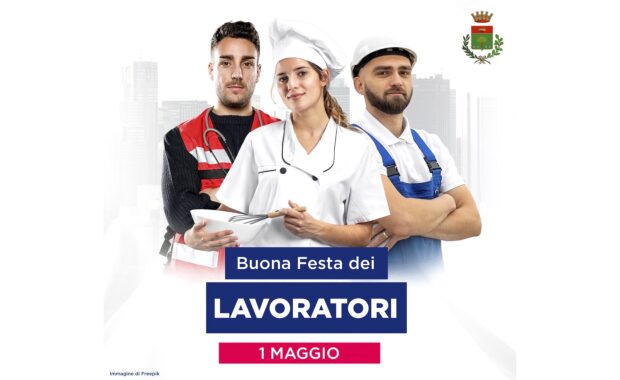 Foto di tre lavoratori, di professioni diverse