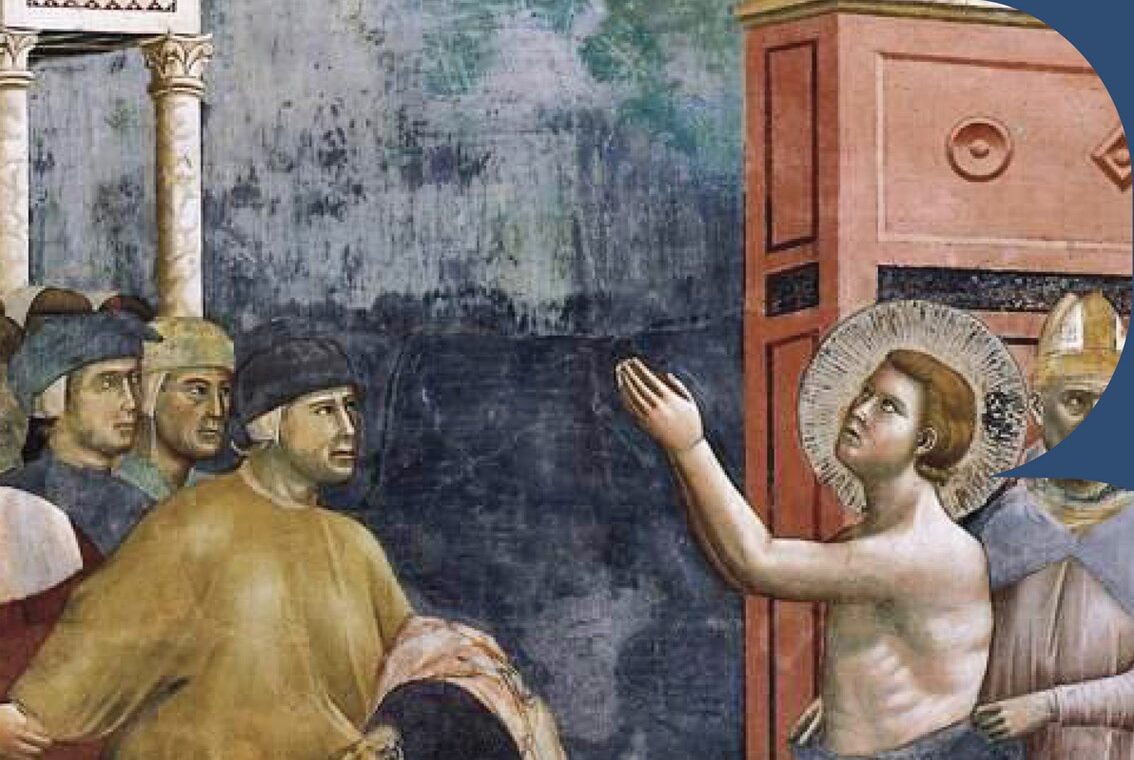 Particolare di un dipinto di Giotto