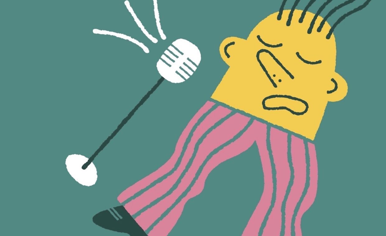 Un cantante stilizzato