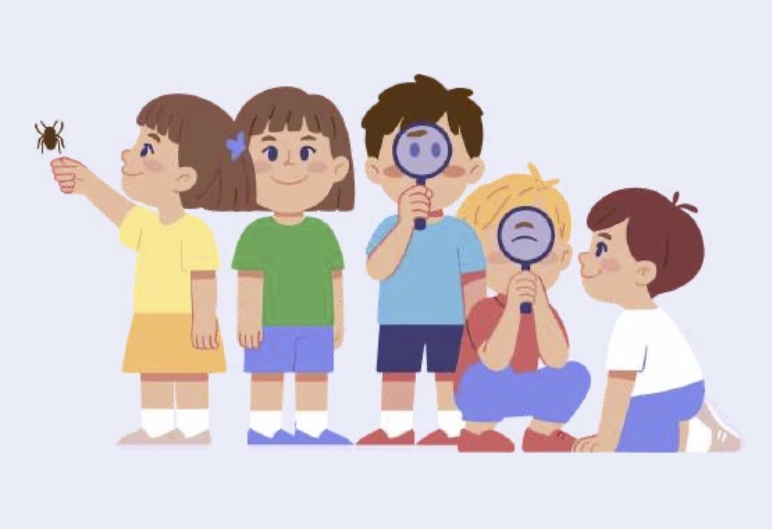 Un gruppo di giovani esploratori