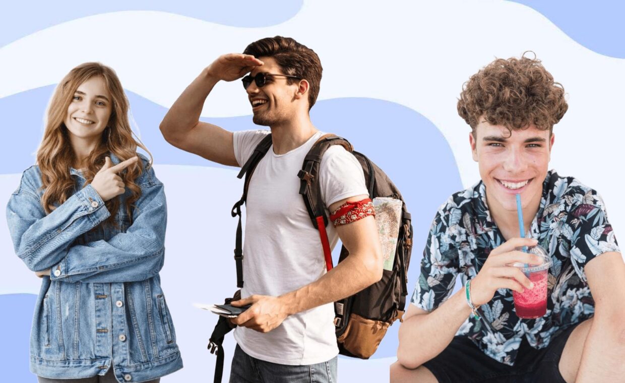 Una ragazza e due ragazzi