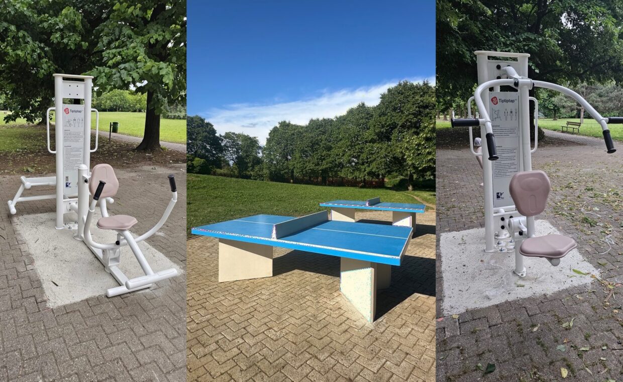 Macchinari per il Fitness e tavolo da Ping Pong alle Garbine