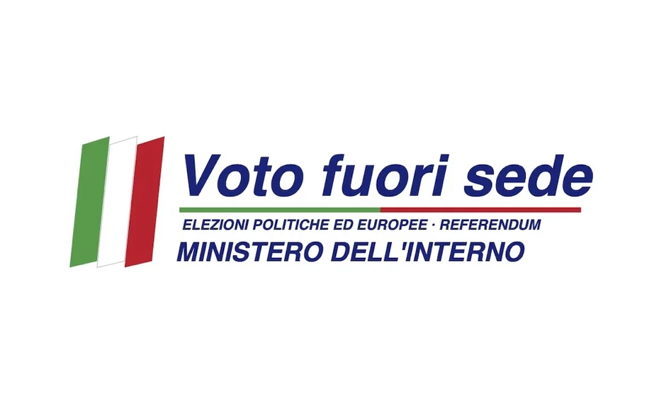 Logo del Voto Fuori Sede, con una bandiera italiana stilizzata