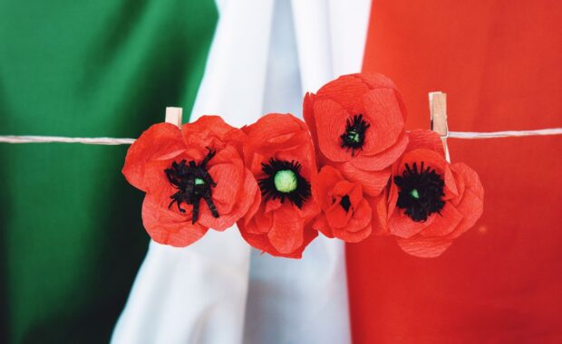 bandiera_italiana_papaveri