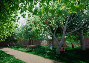 Rendering progetto Giardino dei Giusti