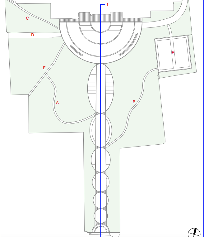 Planimetria progetto riqualificazione Viale delle Rimembranze