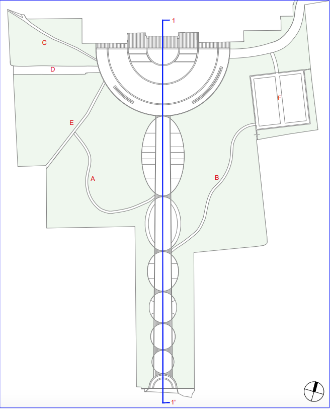 Planimetria progetto riqualificazione Viale delle Rimembranze