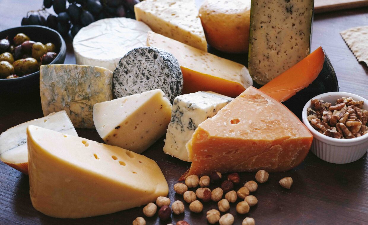 Delicious cheese on the table