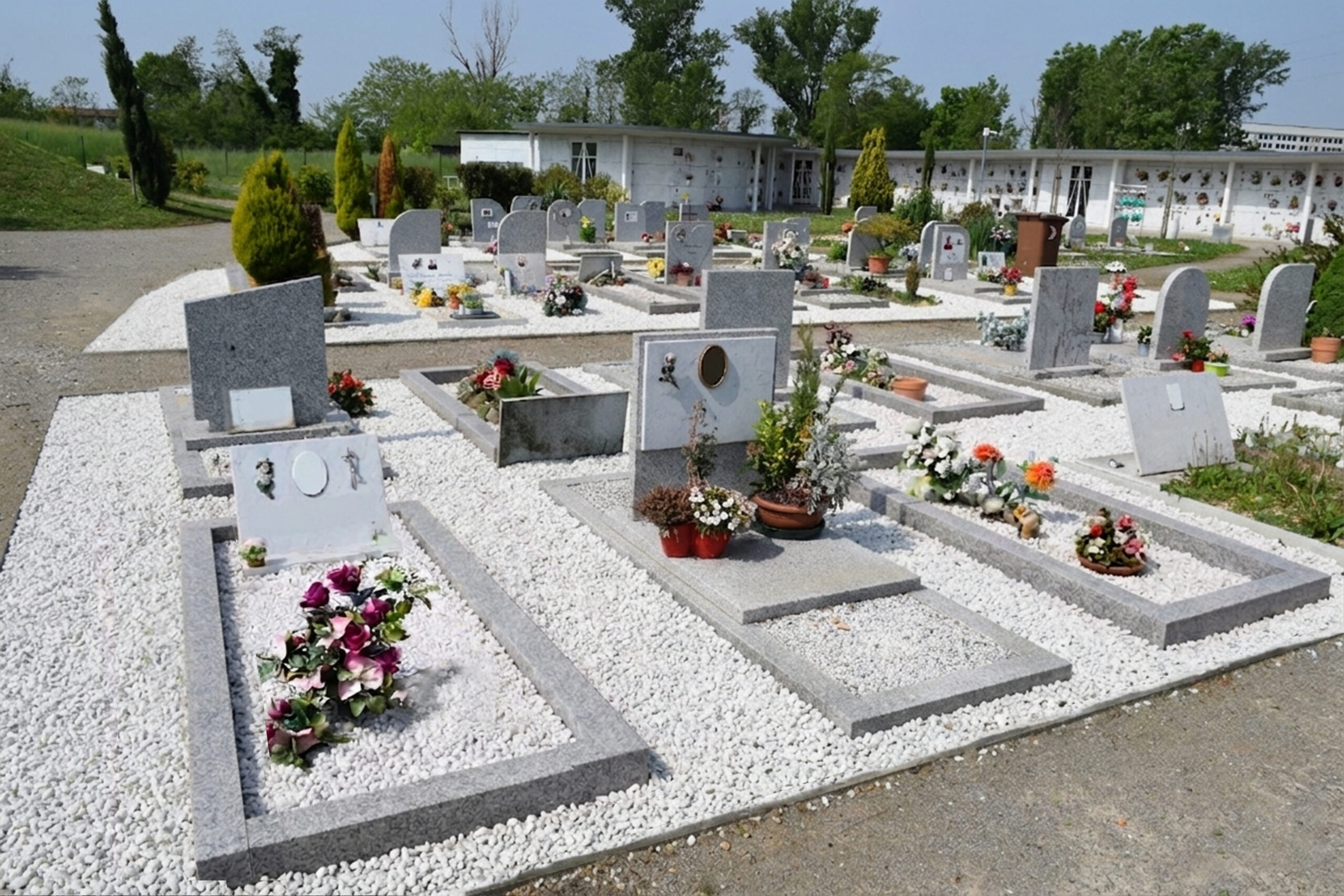 DOPO Cimitero via Ticino - Dettaglio contorni di fossa