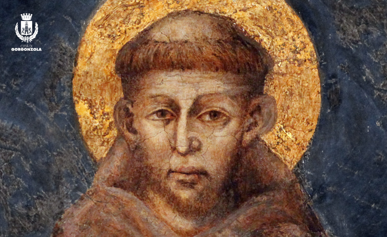 Ritratto affrescato volto San Francesco