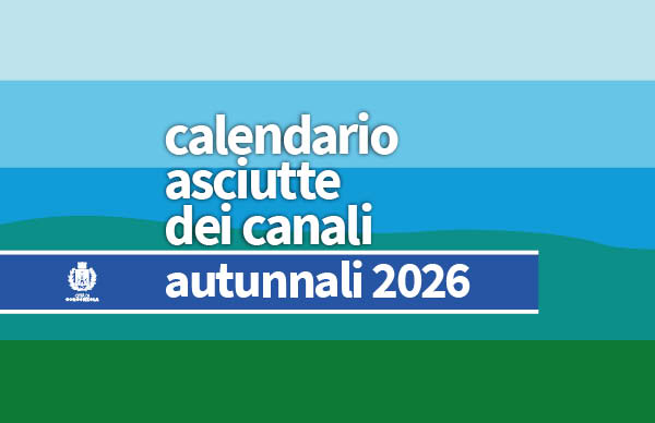 Immagine grafica calendario asciutte dei canali consortili