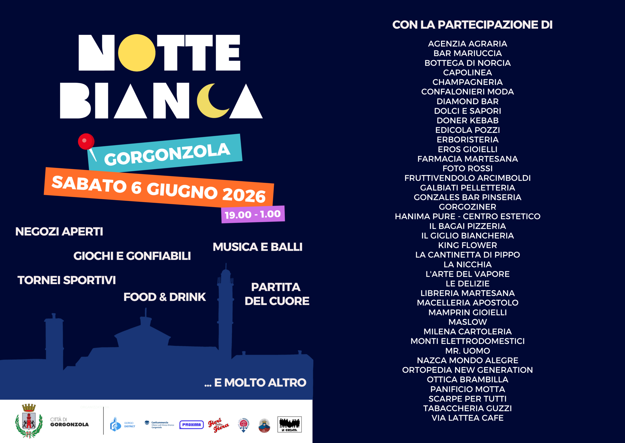 COMMERCIANTI Notte Bianca 2026