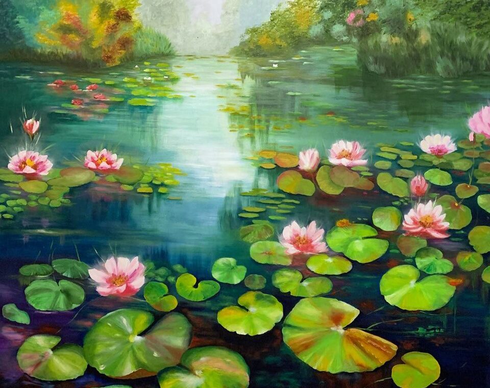 NINFEE - Olio - Gisella Dossena