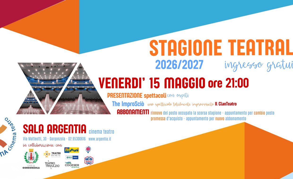 STAGIONE TEATRALE 2026-27 Banner
