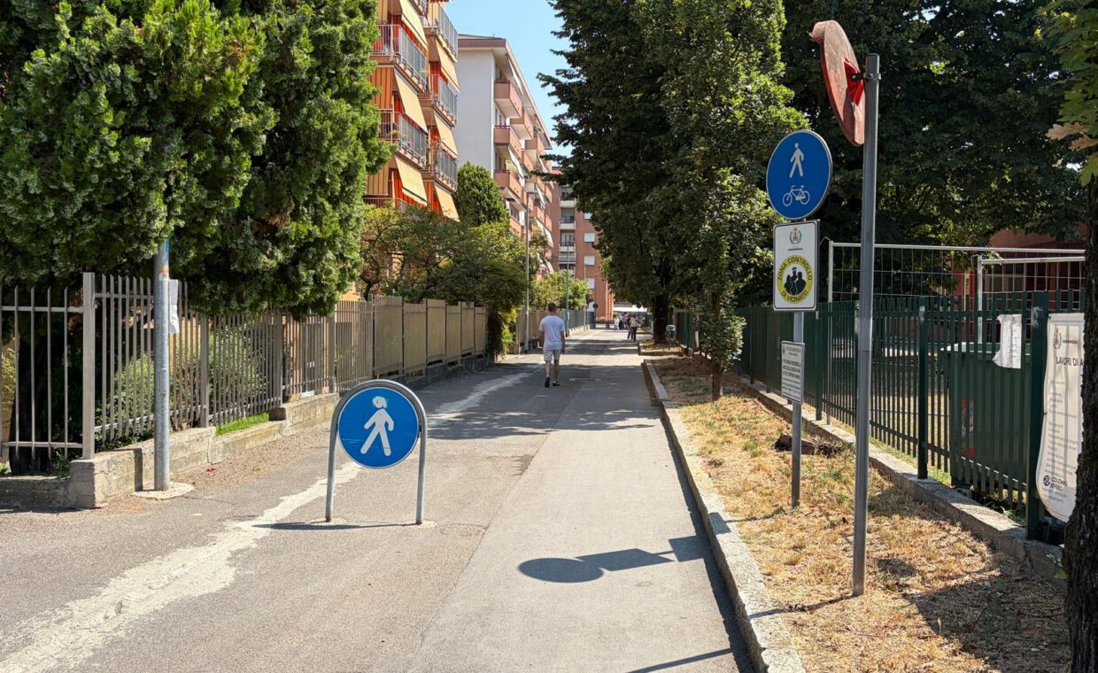 Via don Ercole Galimberti prima della asfaltatura