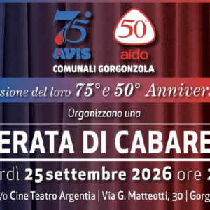 Particolare locandina anniversario 2026 AVIS AIDO