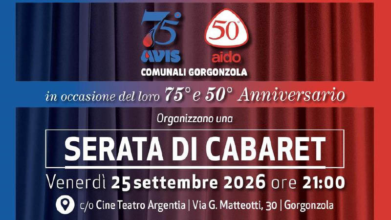 Particolare locandina anniversario 2026 AVIS AIDO