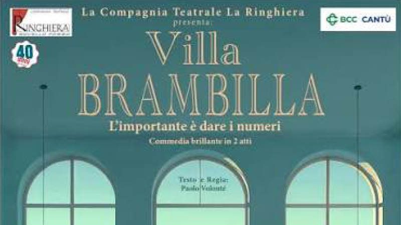 Intestazione locandina spettacolo Villa Brambilla