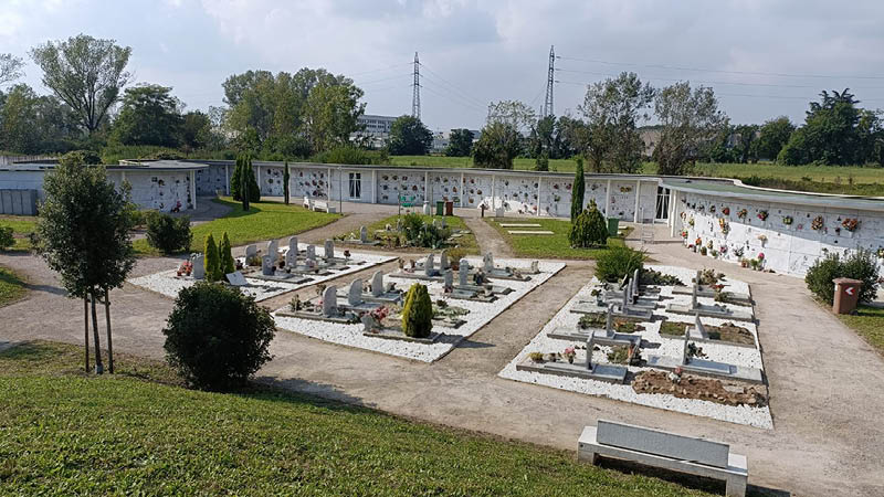 pavimentazione campi comuni cimitero via ticino