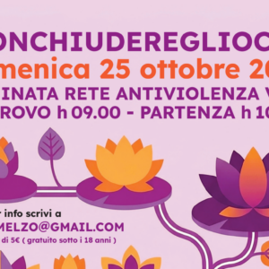 disegno ninfee per Camminata Rete VIOLA