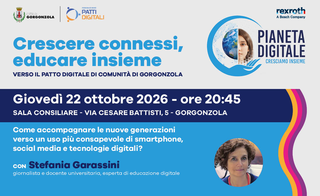 Cover 1 incontro patti digitali con foto Stefania Garassini e loghi istituzionali