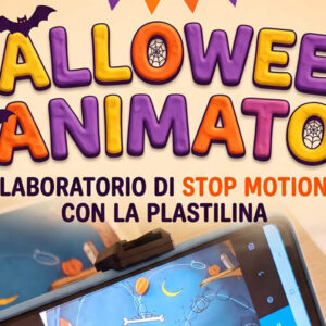cover Halloween animato con cellulare