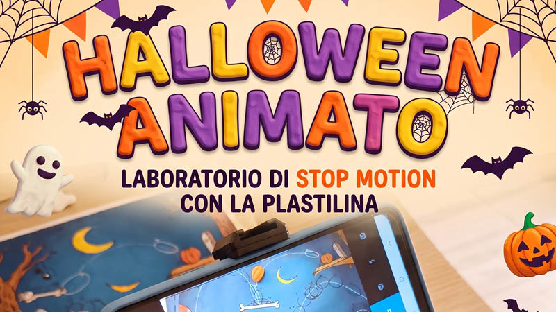 cover Halloween animato con cellulare