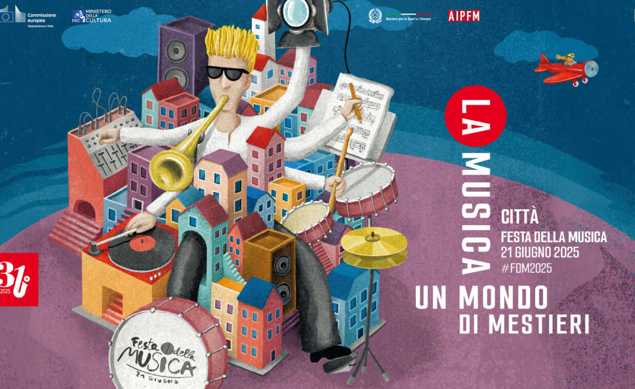 Post rettangolare Festa della musica