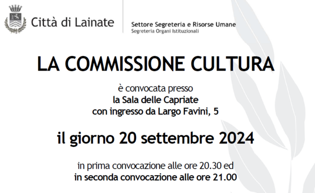 commissione cultura 20 settembre