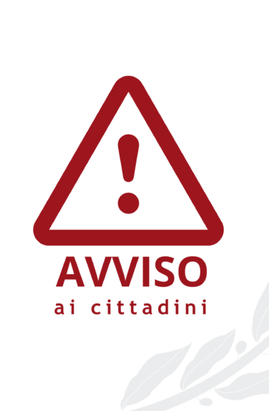 avviso ai cittadini