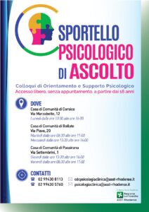 sportello psicologico di ascolto