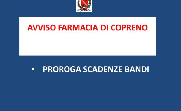 AVVISO FARMACIA proroghe
