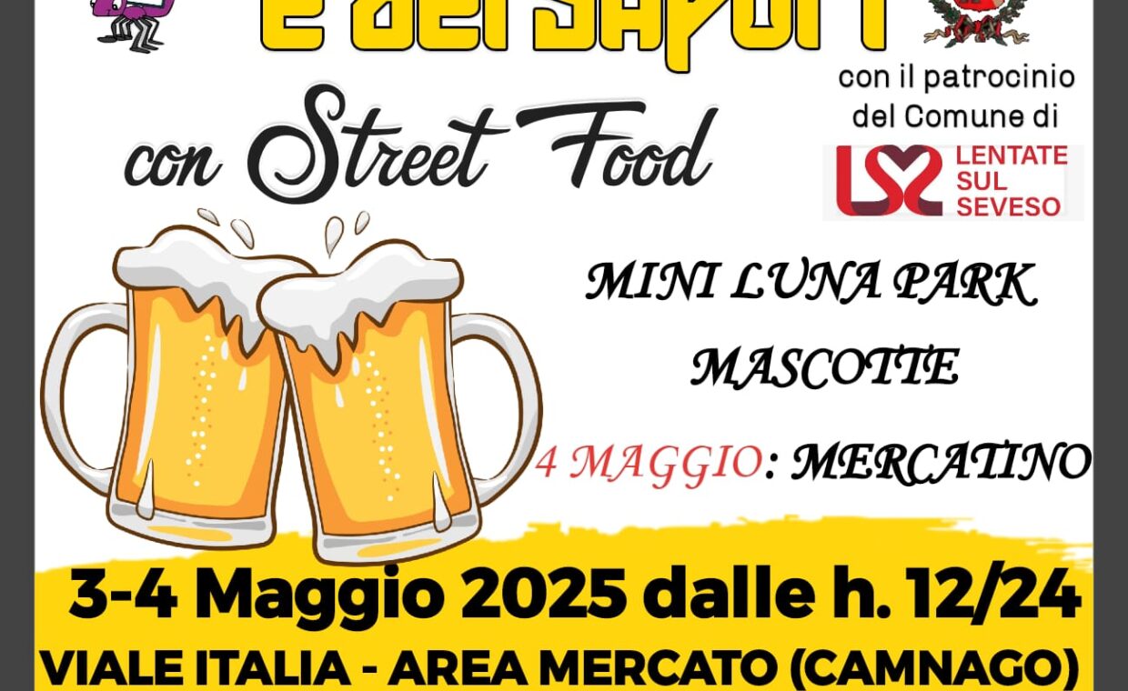 Locandina evento Festa della Birra a maggio 2025
