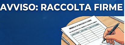 avviso raccolta firme