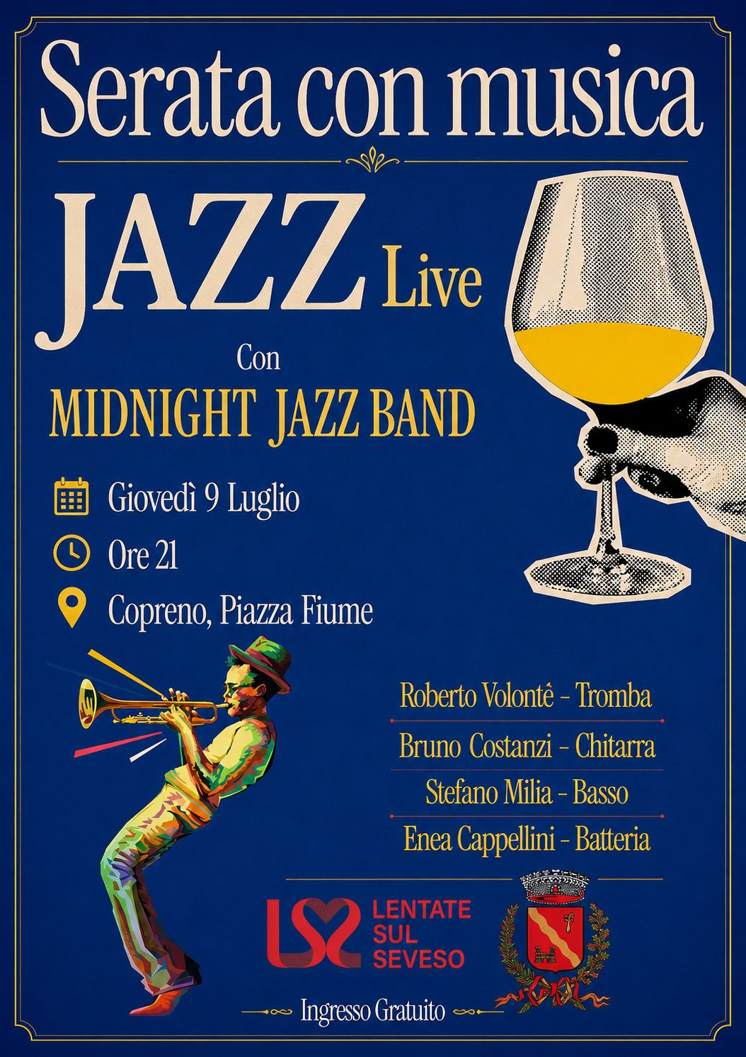 Jazz musica PIAZZA COPRENO 9 LUGLIO