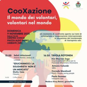 “CooXazione: il mondo dei volontari, volontari nel mondo” – Convegno sulla Cooperazione Internazionale