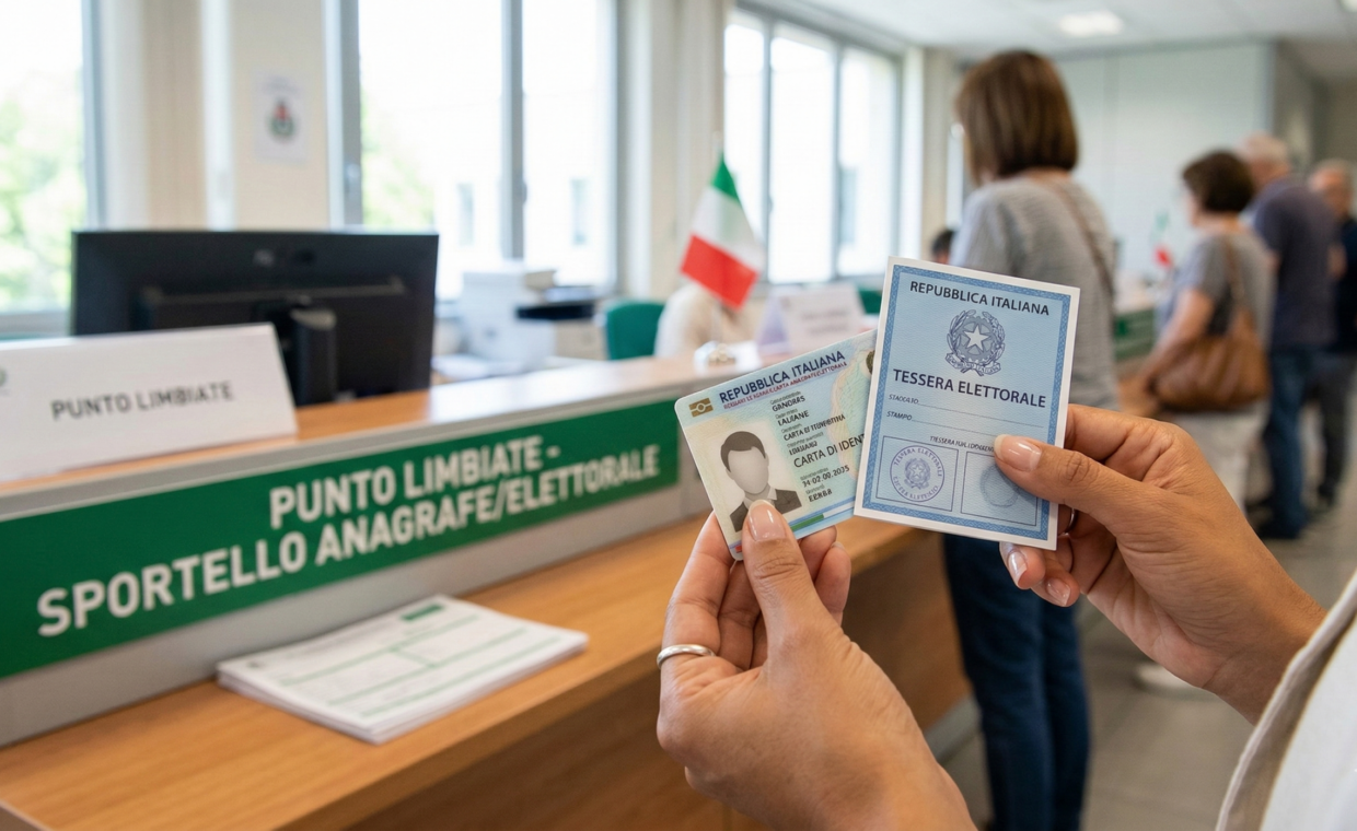 Rilascio Carta Identità Elettronica e Tessera Elettorale presso sportello Punto Limbiate per il Referendum