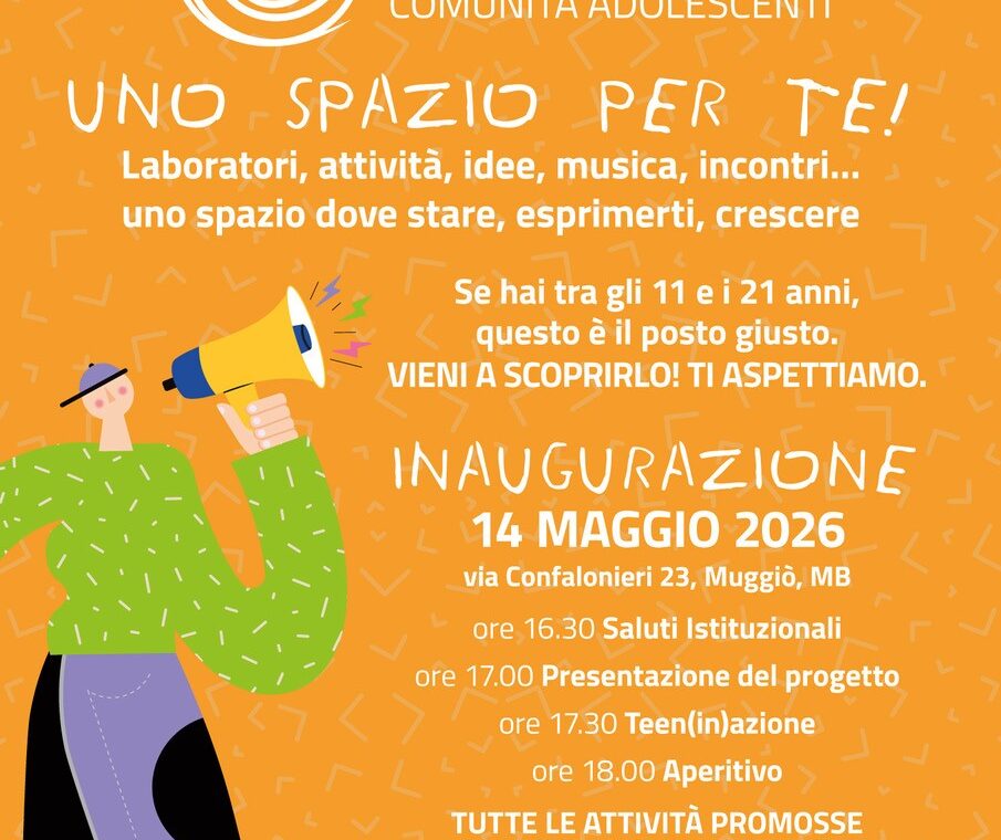 Locandina inaugurazione DesTEENazione 14 maggio 2026
